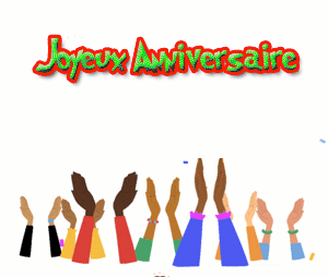 Gif animé joyeux anniversaire vert